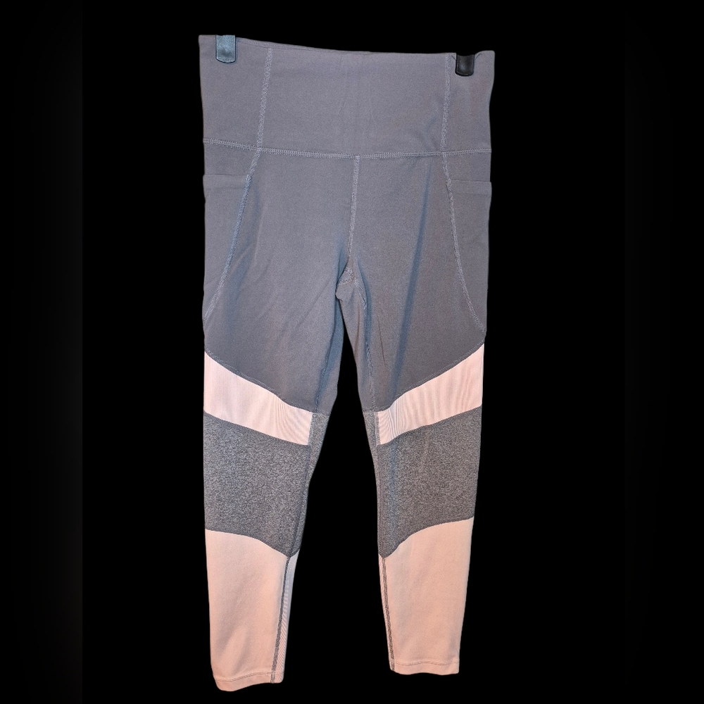 Athleta Women's Gray and Pink Leggings